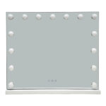 Inart Hollywood Led Mirror iron white 60x12x52.3cm