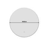 Lucox Inart Led Mirror pp-aluminum D60x3cm - Слика 3