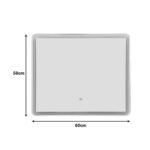 Quadrou Inart Led Mirror pp-auminum 60x3x50cm - Image 2