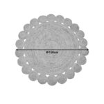 Carpet Voni Inart natural jute D150x1cm - Слика 2