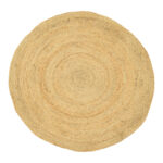 Carpet Solon Inart beige  jute D150x1cm