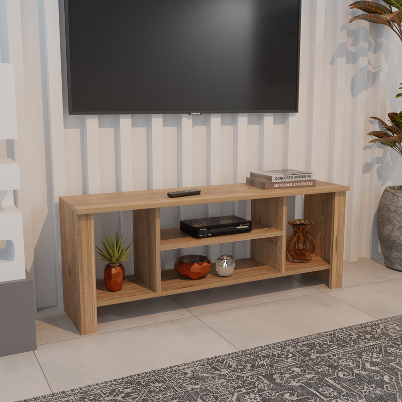 321-000123 Seref tv unit in oak color 120x30x47cm - Image 1