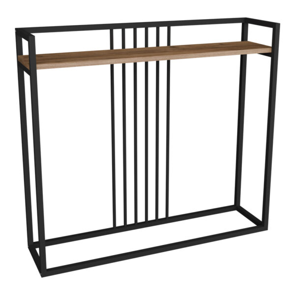Convida console table oak with black metal frame 100x25x90cm