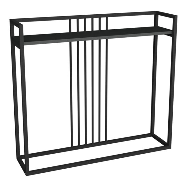 Convida console table anthracite with black metal frame 100x25x90cm