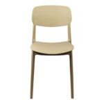Stackable Berdian pp chair in cappuccino color 38x49x79cm - Image 4