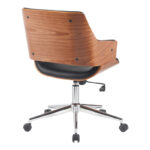 Setulo office chair black pu-chrome base 53x61x79-89cm - Слика 2