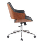 Setulo office chair black pu-chrome base 53x61x79-89cm - Слика 3