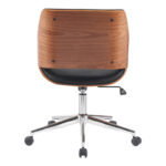 Setulo office chair black pu-chrome base 53x61x79-89cm - Слика 5