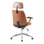 Fetseno director's office chair black pu-chrome base 53x56x113.5-123.5cm - Слика 2