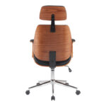 Fetseno director's office chair black pu-chrome base 53x56x113.5-123.5cm - Слика 5