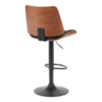 Rotating bar stool Amani black pu-black base 50.5x54x87.5-107.5cm - Image 2