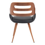 Armchair Fern PU black-walnut wood 52x59x80cm - Слика 5