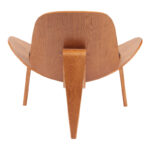 Armchair Vilma PU black- walnut plywood 90x76.5x74.5cm - Слика 5