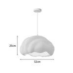 Ceiling lamp Vomber E27 white ps D52x28cm - Слика 2