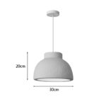 Ceiling lamp Jenila E27 white ps D30x20cm - Слика 3