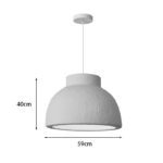 Ceiling lamp Jenila E27 white ps D59x40cm - Слика 3
