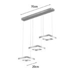 3-light Ceiling lamp Benor led gold metal 70x20x15cm - Слика 3