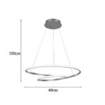 Ceiling lamp Rexon led gold metal D49x12cm - Слика 3