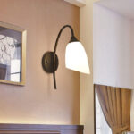 Wall light Berak led metal in black-white color 10x10x17cm - Image 2