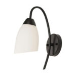 Wall light Berak led metal in black-white color 10x10x17cm