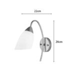 Wall light Berak led metal in gold-white color 10x10x17cm - Image 3