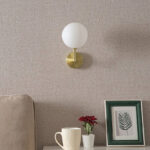 Wall light Cebron G9 metal in gold-white color 15x25x28cm - Image 2