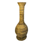 Decorative vase Strail Inart banana rope in natural color D40x100cm