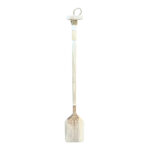 Wall decorative paddle Boon Inart mahogany wood in white-natural color 20χ3x120cm
