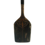 Wall decorative paddle Boon Inart mahogany wood in black-natural color 20χ3x120cm - Image 3