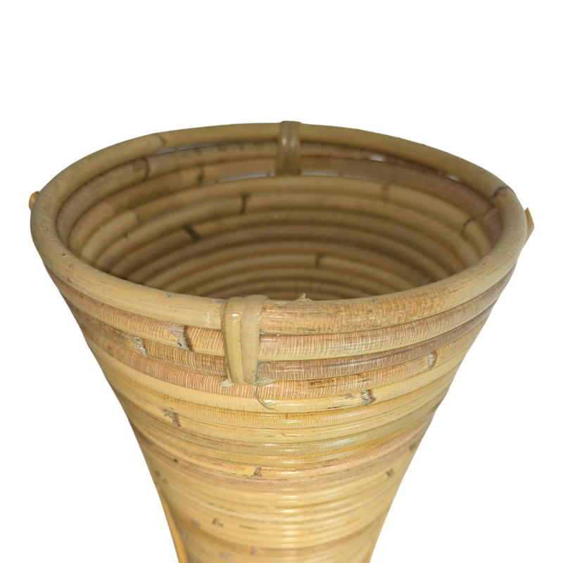 343-000107-1 Vase Virnia Inart pe rattan in natural color D40x100cm - Image 2