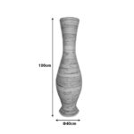 Vase Virnia Inart pe rattan in natural color D40x100cm - Image 4