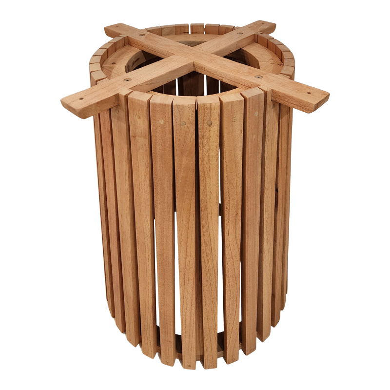 343-000118-1 Indoor use table base Galy I mindi wood in natural shade D60x75cm - Слика 2