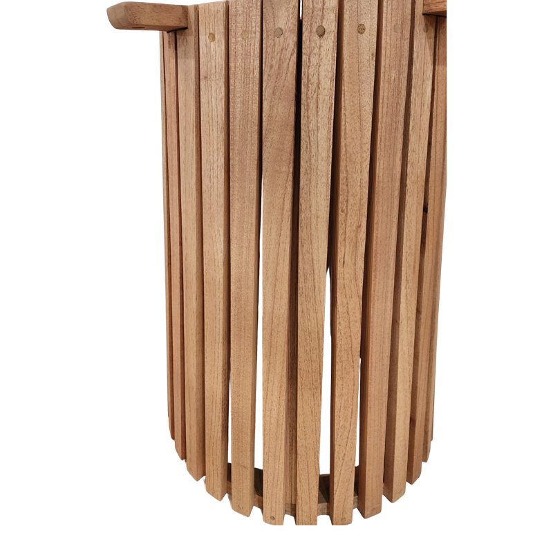 343-000118-3 Indoor use table base Galy I mindi wood in natural shade D60x75cm - Слика 4