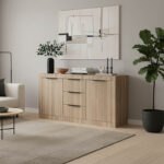 Доха шведска маса во боја Сонома 150x45x80.5 см