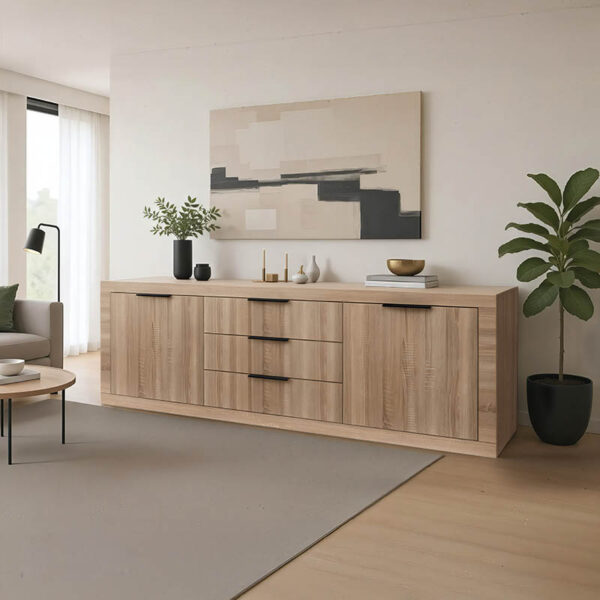 Doha buffet in sonoma color 210x45x80.5cm