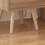 Selma bedside table in natural color 29.7x29.7x45cm - Image 6