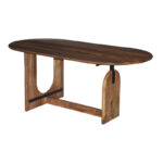 Table Jenkou mango wood in natural color 180x90x76cm - Image 2