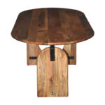 Table Jenkou mango wood in natural color 180x90x76cm - Image 4