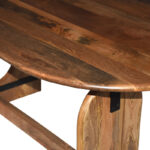 Table Jenkou mango wood in natural color 180x90x76cm - Image 5