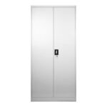 Ugren metal cabinet in light gray color 90x40x180cm - Image 4