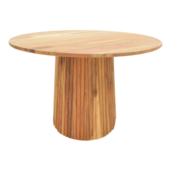 Tully table solid acacia wood in natural shade D120x75cm