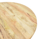Rahma I table solid mango wood 3cm in natural shade D120x77cm - Image 3
