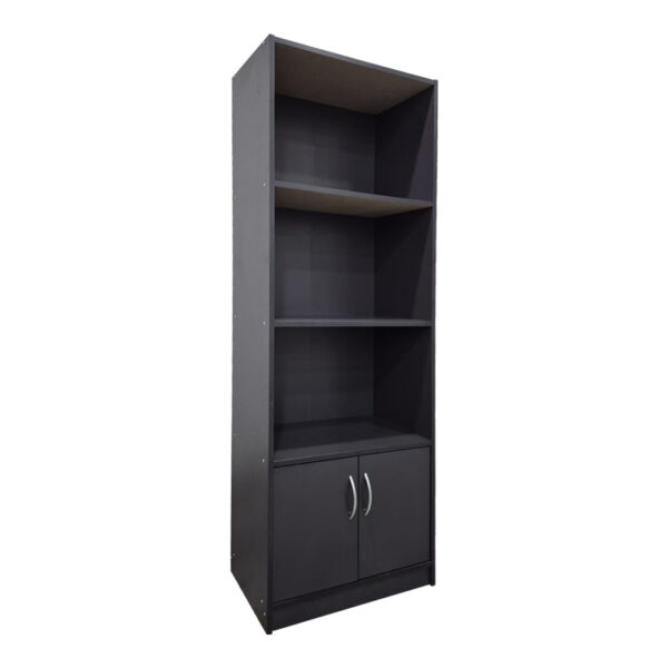 Tekaro bookcase in anthracite shade 60x29x166cm