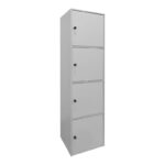 Gabino column cabinet in white shade 40x39x158cm