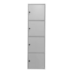 Gabino column cabinet in white shade 40x39x158cm - Image 3