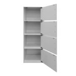 Soline column cabinet in white shade 40x34.5x120cm - Image 2
