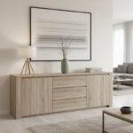 Шведска маса Калја во нијанса сонома 220x49x89,5 см