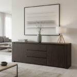 Kalya buffet in wenge shade 220x49x89.5cm