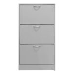 Shoe rack Savaz in white 60x24x114cm - Image 4