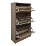 Shoe rack Savaz in sonoma 60x24x114cm - Слика 2